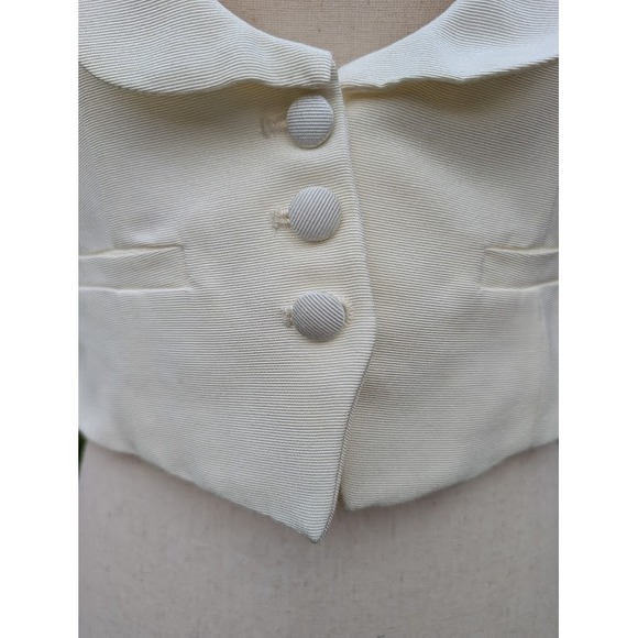 NWT The Kooples White Textured Lace Trim Vest Size FR36/US4 - Picture 8 of 12